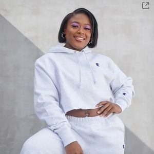 Champion Reverse Weave Cropped Cut-off Hoodie